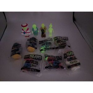 Burger King Toys Glo-Force Glow In The Dark Set of 11 1995